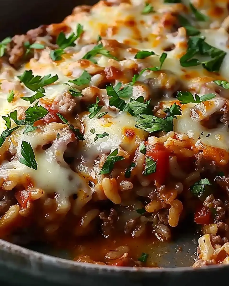Cheesy Hamburger Rice Casserole: A Comforting Family Favorite