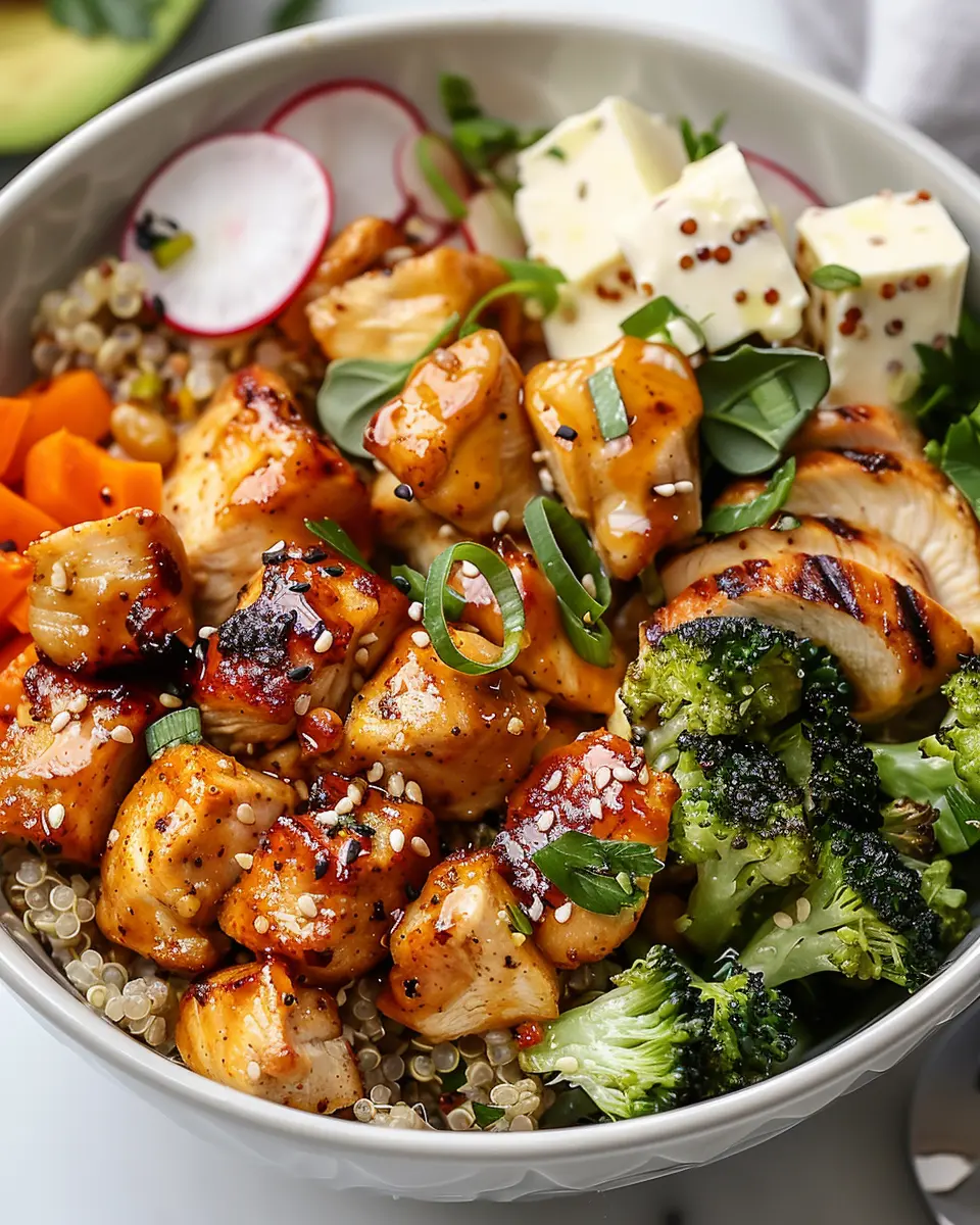 Hot Honey Chicken Quinoa Bowl: Easy and Flavor-Packed Delight